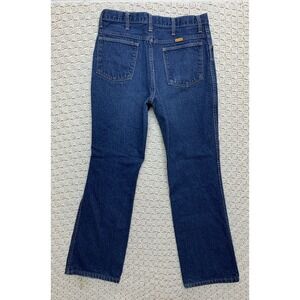 Vintage‎ Rustler jeans Mens Tag 34x32 Approx 30x31 Bootcut Blue Denim USA Made